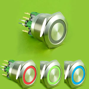 ELEWIND 22mm Locked <strong>Push</strong> <strong>Button</strong> <strong>Switch</strong>,RGB Led <strong>Push</strong> <strong>Button</strong> <strong>Switch</strong>,tri-led <strong>Push</strong> <strong>Button</strong> <strong>Switch</strong> PM221F-11ZE/RGB/12V/S - Product Image 2