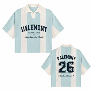 Polo court personnalisé pour femme, style universitaire, streetwear, pour club de football, fan, col polo, maillot vintage - Product Image 3