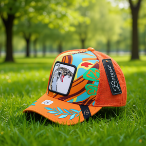 Cappello Trucker Boutique a 6 Pannelli con Rete e Ricamo Animale, Unisex, Casual, Primavera-Estate, 58-62cm - Product Image 2