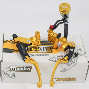 Kit de levier de pompe de frein Mokila en aluminium rouge pour moto et vélo électrique – Amélioration du levier d'embrayage hydraulique - Product Image 3