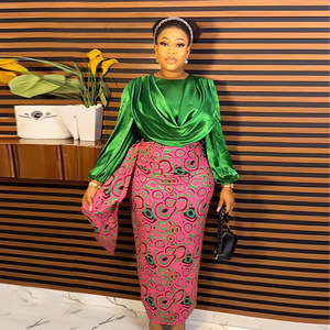 Vestido <span class=keywords><strong>de</strong></span> dos piezas <span class=keywords><strong>de</strong></span> moda <span class=keywords><strong>de</strong></span> Color contrastante estampado <span class=keywords><strong>de</strong></span> talla grande africano transfronterizo vestido <span class=keywords><strong>de</strong></span> noche <span class=keywords><strong>de</strong></span> <span class=keywords><strong>Nochevieja</strong></span> para <span class=keywords><strong>mujer</strong></span> - Product Image 2