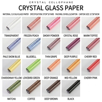 Papier d'emballage pour fleurs en cellophane transparent, imperméable, haute transparence, emballage floral, emballage de bouquet, fournitures pour fleuristes