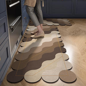 <span class=keywords><strong>Tapis</strong></span> de <span class=keywords><strong>cuisine</strong></span> moderne personnalisé antidérapant <span class=keywords><strong>lavable</strong></span> en matériau absorbant fabriqué à la machine OEM/ODM économique - Product Image 5