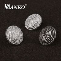 Boutons métalliques SANKO de style vintage à motif radial pour blazers, boutons élégants à tige dorée pour vestes et manteaux