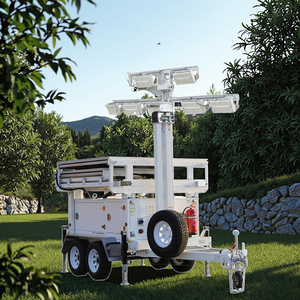 Nouvelle conception de tour d'éclairage mobile extérieure à énergie solaire MPPT au lithium-ion, norme internationale, sur remorque - Product Image 5