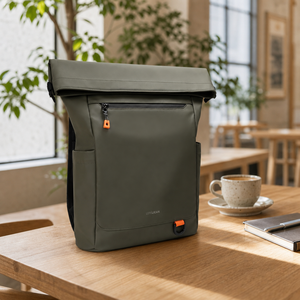Mochila para Portátil con Cierre Enrollable, Impermeable, de Nailon, para Negocios, Viajes, Escuela, Gran Capacidad, Antirrobo, para Uso Diario - Product Image 1