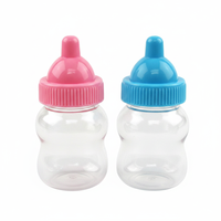Bouteille en PET transparente de 50 ml en forme de gourde, qualité alimentaire, pour bonbons, lait, comprimés, cadeaux de fête prénatale, vente en gros
