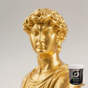 थोक पर्यावरण अनुकूल मौसम प्रतिरोधी एपॉक्सी बाहरी दीवार निर्माण सोने पेंट तरल कोटिंग स्प्रे फर्नीचर पेंट - Product Image 5