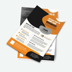 定制单页传单印刷业务宣传册产品规格 - Product Image 2