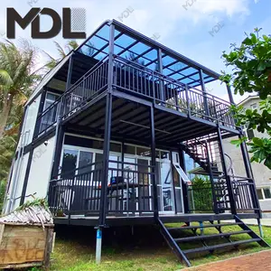 20ft 40ft Ready Prefab Containers Detachable Container Office Prefab Modular Home Flat Pack Container House On Wheel