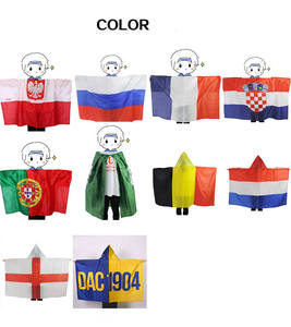 Cape de drapeau de football personnalisée en polyester, cape de champion, cape de corps, drapeau de belgique, de grande-bretagne, <span class=keywords><strong>2022</strong></span> - Product Image 1