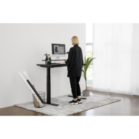 Escritorio Ergonómico Certificado por la UE, Mesa de Trabajo Inteligente con Motor Individual para Trabajar de Pie o Sentado, con Silla de Oficina Ergonómica