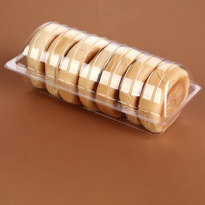 공장 도매 맞춤형 PET 플라스틱 케이크 상자 원통형 과자 식료품 슈퍼마켓 사용을위한 월병 도넛 용기 - Product Image 4