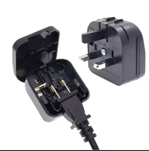 Adaptateur de prise USA vers UK 10A 13A 250V Adaptateur de voyage (ACP) Prise UK Convertisseur fusible Prise secteur