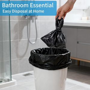 Bolsas de Residuos Sanitarios Huamaohengchun con Asas para Productos Femeninos, Higiene, Tampones, Pañales, Menstruación, Negras - Product Image 2