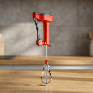 Mixeur manuel Anax, mini batteur portable en plastique, fouet en silicone, film alimentaire, lavage à la main uniquement, pour cuisine, soupe - Product Image 2