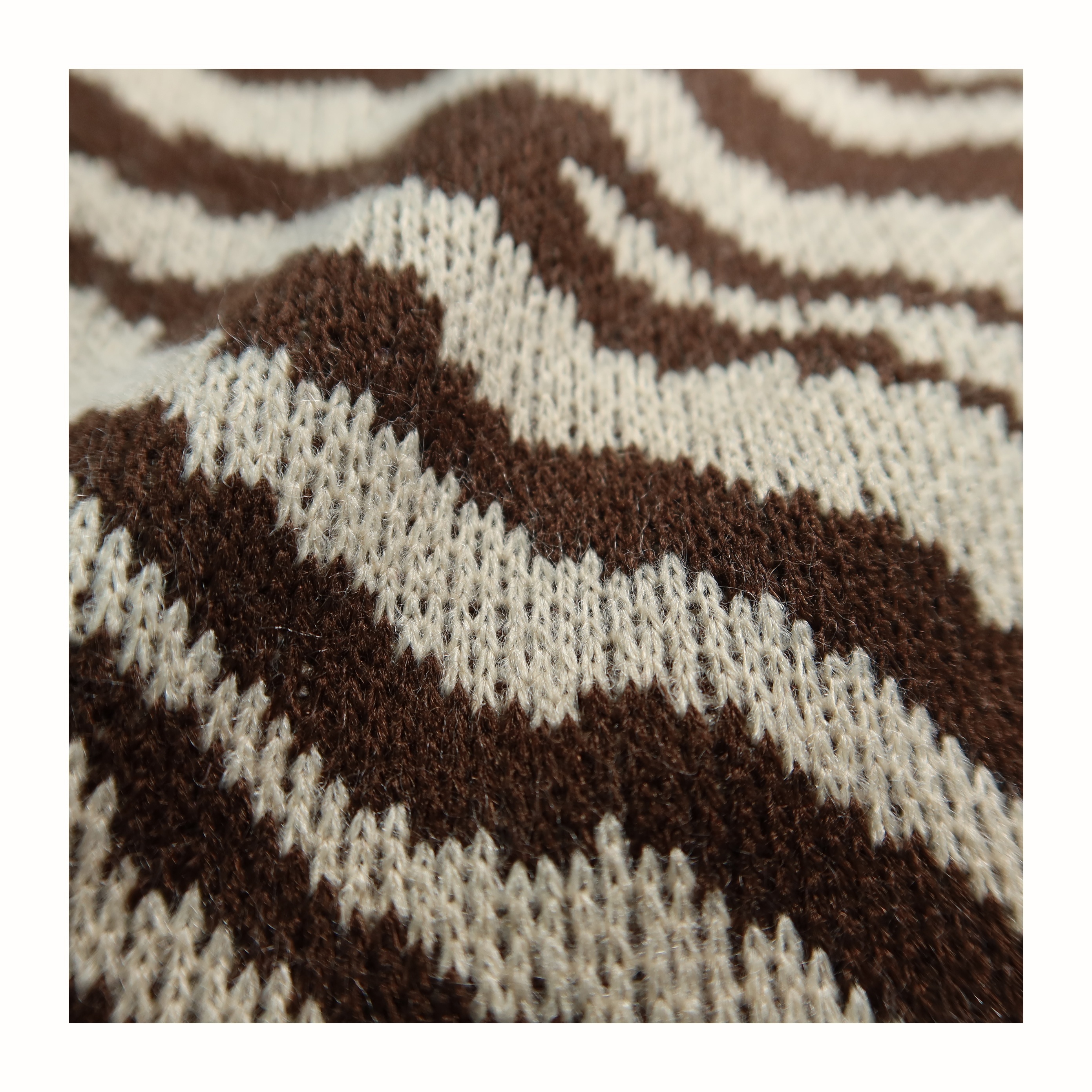 apparel,textiles & accessories clothing materials popular Autumn and winter 100%acrylic knitting The tiger stripes jacquard