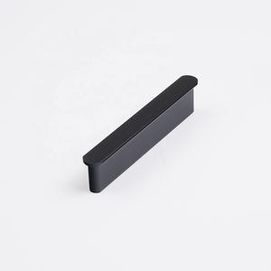 Мебельная фурнитура Современный матовый черный алюминий <span class=keywords><strong>I</strong></span> Форма Кухонный шкаф выдвижной ящик ручка - Product Image 2