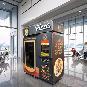 Vendor Pizza Robot yang dioperasikan dengan koin kartu kredit otomatis menerima mesin penjual dengan fungsi SDK - Product Image 1