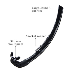 Profession elle Fabrik Gute Qualität Sicherheit Silikon Mundstück Kein Leck Frei tauchen Einfacher halbtrockener Schnorchel für Erwachsene - Product Image 3
