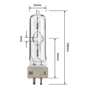 HoneyFly Metal Halogenide Dysprosium Lamp GY9.5 MSD 90V RSD250W/2 capsula a ioduri metallici marini Clear Aero Single Ended - Product Image 1