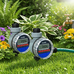 Kit complet de système d'irrigation goutte à goutte avec minuterie et contrôleur, système d'arrosage automatique de jardin avec minuterie intelligente - Product Image 1