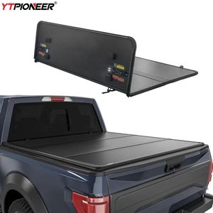 Caja abatible de maletero trasero, cubierta de cama, cubierta de Tonneau triple dura para camioneta 2021 2025 Ford <span class=keywords><strong>F150</strong></span> Xl <span class=keywords><strong>Super</strong></span> <span class=keywords><strong>Cab</strong></span> 5,5 6,6 - Product Image 1
