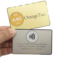 Carte de visite NFC personnalisée de luxe en métal doré avec code QR, puce NFC 213 215 216 pour le réseautage intelligent