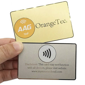 Kartu Bisnis Logam NFC Kustom Kelas Atas 213 215 216 Dengan Kode QR NFC Emas Kartu Bisnis Logam NFC - Product Image 5