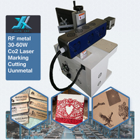 JX Grand Format 600*600 Mise au point Dynamique 100w 200w Co2 Galvo Reci Verre Synrad Rf Métal Tube Laser Marquage Machine De Découpe