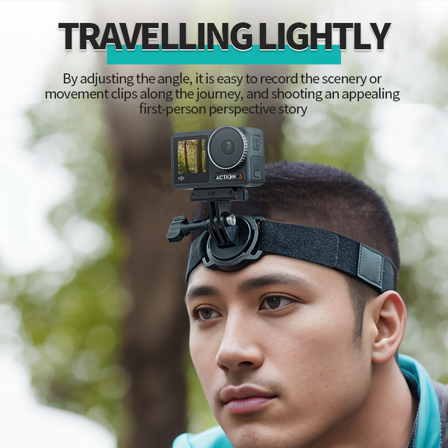 STARTRC Wholesale Adjustable Strap with Quick Release Button Magnetic Osmo Action Camera Head Mount Sports & Action Accessories