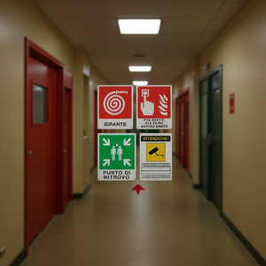 ป้ายเตือนความปลอดภัย จุดพบปะ 250 X 310 มม. ป้ายทางออกฉุกเฉิน - Product Image 3