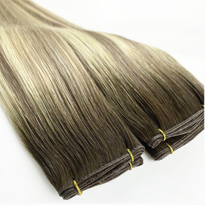 100% <span class=keywords><strong>extension</strong></span> <span class=keywords><strong>per</strong></span> <span class=keywords><strong>capelli</strong></span> con trama geniale invisibile vergine russa sottile e vergine russa - Product Image 1