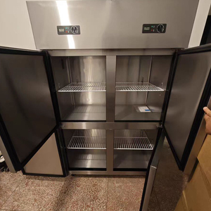 Réfrigérateur commercial <span class=keywords><strong>ventilé</strong></span> à refroidissement par <span class=keywords><strong>air</strong></span>, avec 2 grandes portes, en acier inoxydable, pour cuisine de restaurant - Product Image 3