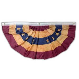 Décoration créative de drapeau américain plissé en forme d'éventail bannière étoilée pour la fête de l'indépendance décoration de la fête du travail - Product Image 2
