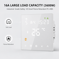 Thermostat de chauffage Wifi maison intelligente Thermostat de chauffage grand écran LED numérique hebdomadaire Programmable Tuya Alexa commande vocale