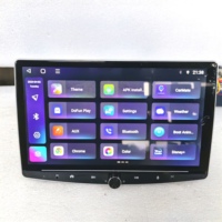 Radio de coche Universal Android de 10 pulgadas con Panel ajustable reproductor Multimedia Carplay de 8 núcleos 1din 2DIN pantalla giratoria Manual