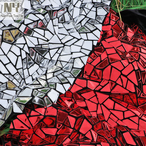 Vải nhung sequin bạc bóng hình dạng đặc biệt cao cấp Nanyee Textile dùng cho trang phục sân khấu - Product Image 5