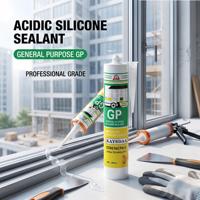 Scellant silicone acide à séchage rapide, adhésif imperméable pour verre, pour fenêtres, portes, sanitaires, cuisine, salle de bain, étanchéité OEM