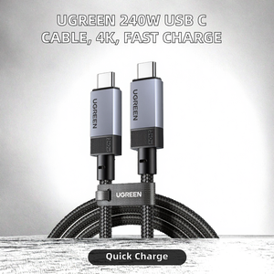 Câble USB-C en nylon 240W Gen2 10 Gbit/s USB 3.2 avec <span class=keywords><strong>sortie</strong></span> vidéo 4K 60Hz et charge rapide 6A pour <span class=keywords><strong>iPhone</strong></span> 16/15/<span class=keywords><strong>14</strong></span> <span class=keywords><strong>Pro</strong></span> <span class=keywords><strong>Max</strong></span> - Product Image 2