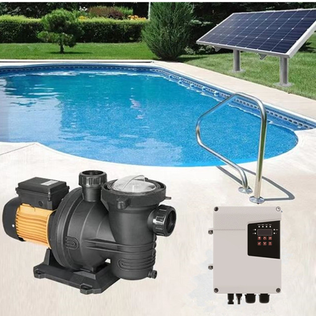 RisesSolar 2HP Solar Swimming Pool Pump Nylon  Solar Power System Solar Water Pump for Pond Solar Pumps for Swimming Pools SPA