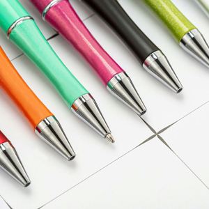 <b>Plastic</b> Gradient Portable Custom Brand Ballpoint Pens UV Printing Black Ink DIY Personalized Multi-Purpose Event Decorations - Product Image 4