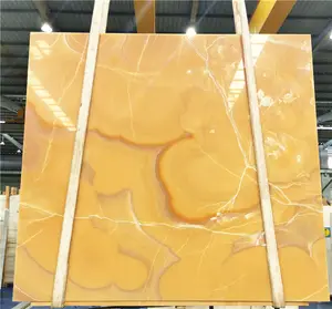 Goldtop Oem/Odm Onice Onix China Honing Beige Gepolijst Natuursteen Slab Wandtegel Geel Onyx Oranje Onyx