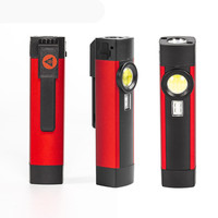 Lampe d'inspection LED multifonctionnelle portable 4 modes avec aimant et clip pour atelier, camping, entretien automobile
