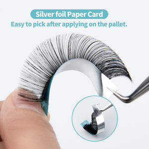 Extension ciglia volume russo ricciolo C D 0.07mm, ciglia individuali in velluto opaco scuro per extension ciglia - Product Image 5