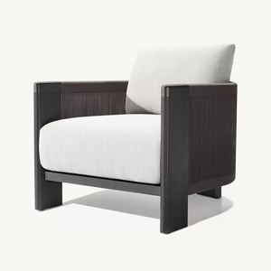 Ensemble de canapés sectionnels d'extérieur au design moderne, en aluminium et corde, pour patio, hôtel, appartement, cour et villa - Product Image 3
