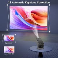 Projecteur LCD portable Cinelux Native 1080P pour audio MTK9660 Android 10 3D intégré pour home cinéma