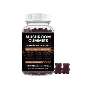 Gomitas Funcionales de Hongos con Marca Privada, con Melena de León, Reishi y Cordyceps para la Concentración, Energía y Apoyo Inmunológico - Product Image 1