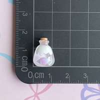 Mini breloque en résine en forme de gobelet à bonbons, bouteille à vœux, pour la création de bijoux faits main DIY, accessoires décoratifs et autocollants