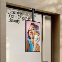 Pantalla Publicitaria para Ventanas HUSHIDA, Señalización Digital, Calidad de Imagen Ultra Clara, Panel LCD de Grado Comercial para Tiendas